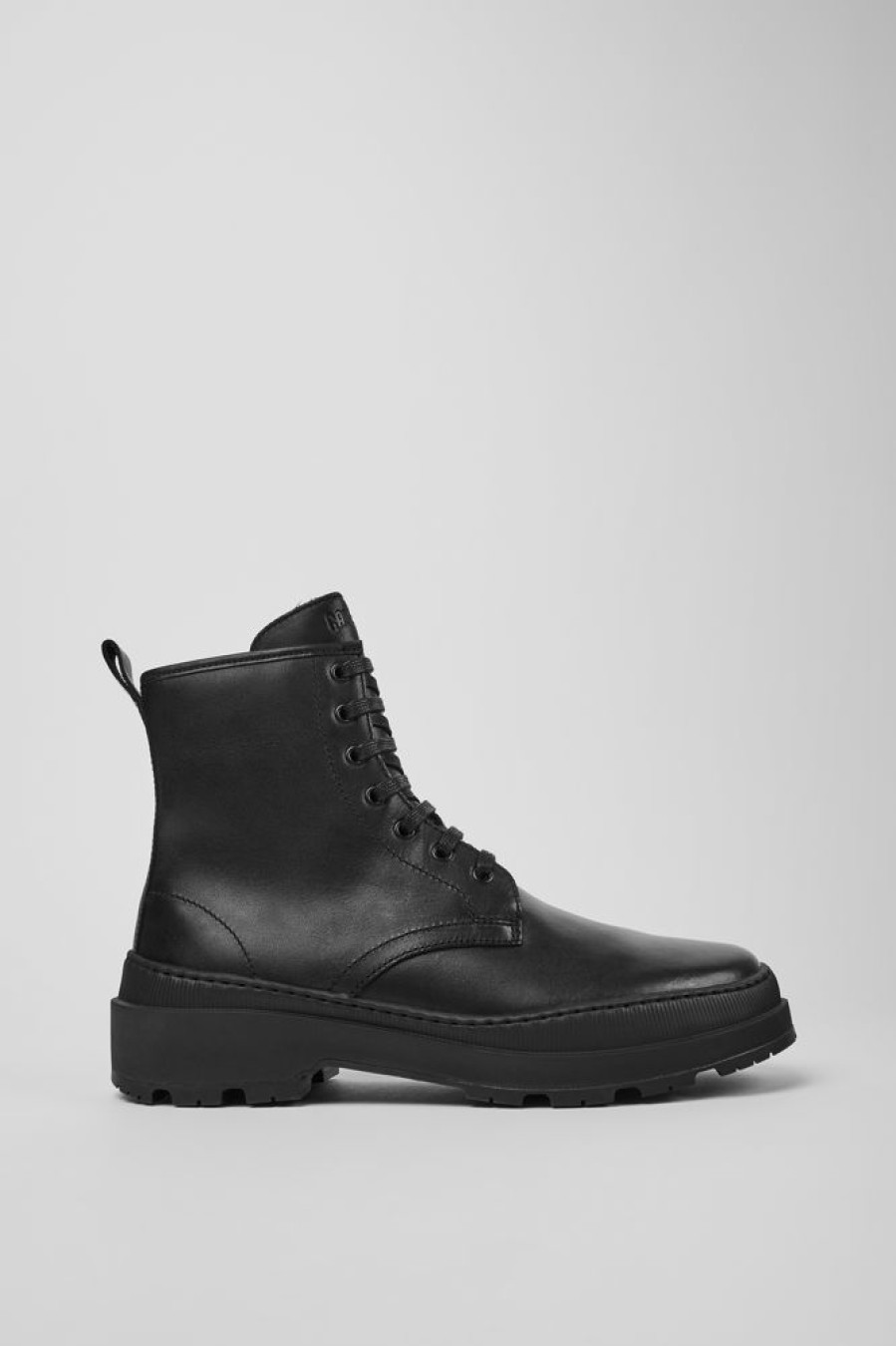 Men CamperLab Formal Shoes | Black Leather Ankle Boots For Men