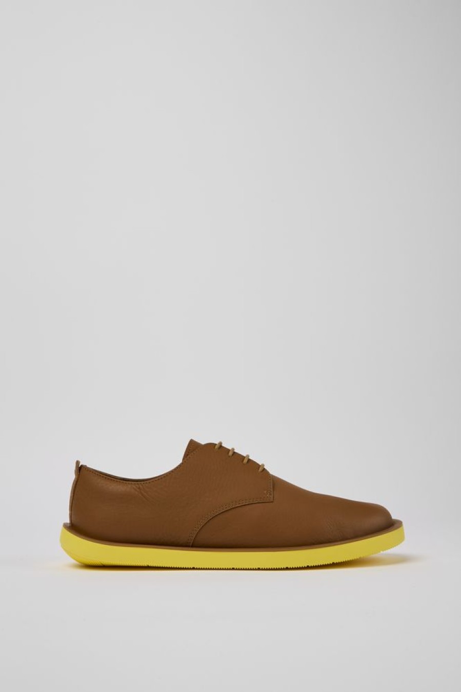 Men CamperLab Formal Shoes | Brown Leather Men'S Shoes