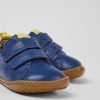 Kids CamperLab Sneakers | Blue Leather Shoes For Kids