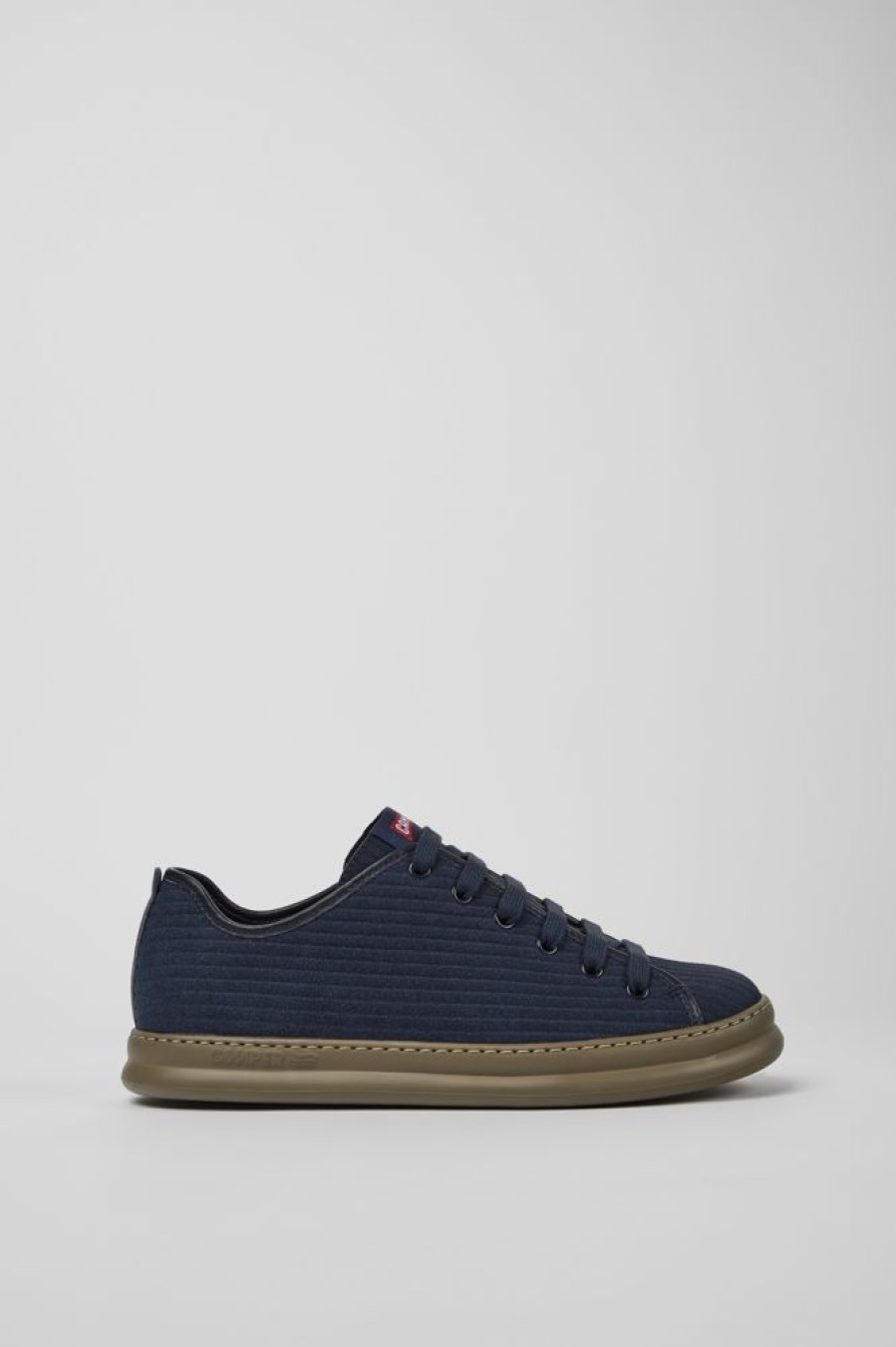 Men CamperLab Sneakers | Blue Leather And Nubuck Sneakers For Men