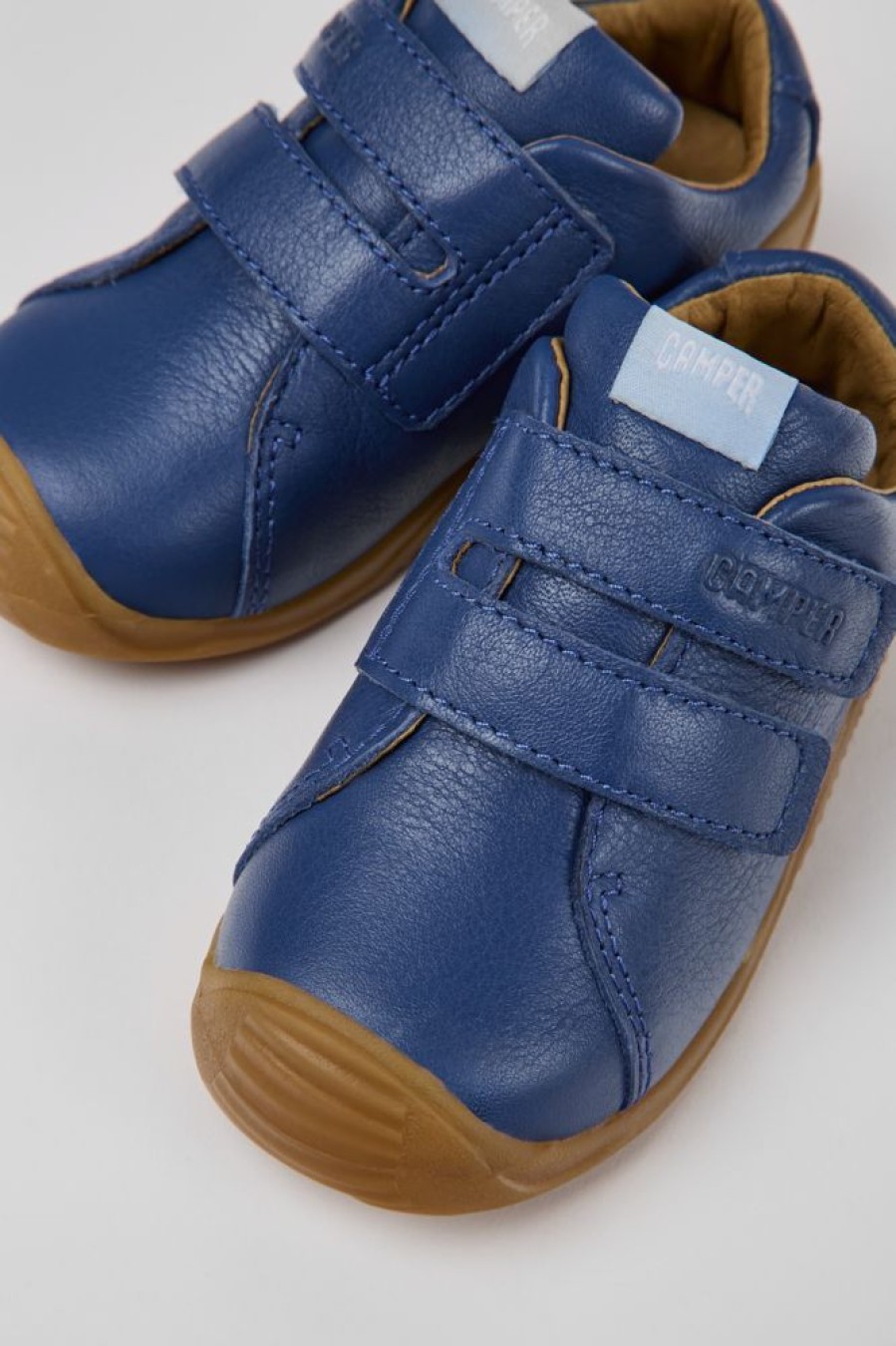 Kids CamperLab Sneakers | Blue Leather Sneakers For Kids