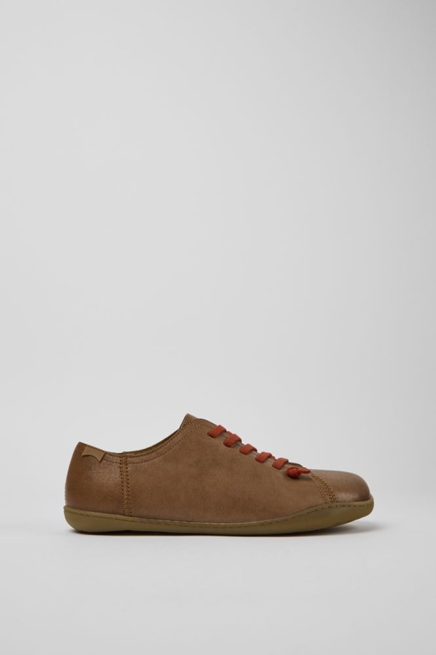 Men CamperLab Casual Shoes | Brown Leather Shoes For Men