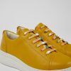 Women CamperLab Sneakers | Yellow Leather Sneakers For Women