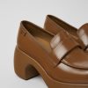 Women CamperLab Formal Shoes | Brown Leather Shoes For Women