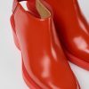 Women CamperLab Formal Shoes | Red Leather Heels For Women