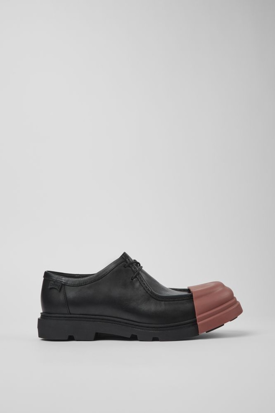 Men CamperLab Formal Shoes | Black Leather Wallabee For Men