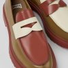 Men CamperLab Formal Shoes | Multicolored Leather Moccasin For Men