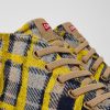 Men CamperLab Casual Shoes | Yellow Multicolored Recycled Wool Sneakers For Men