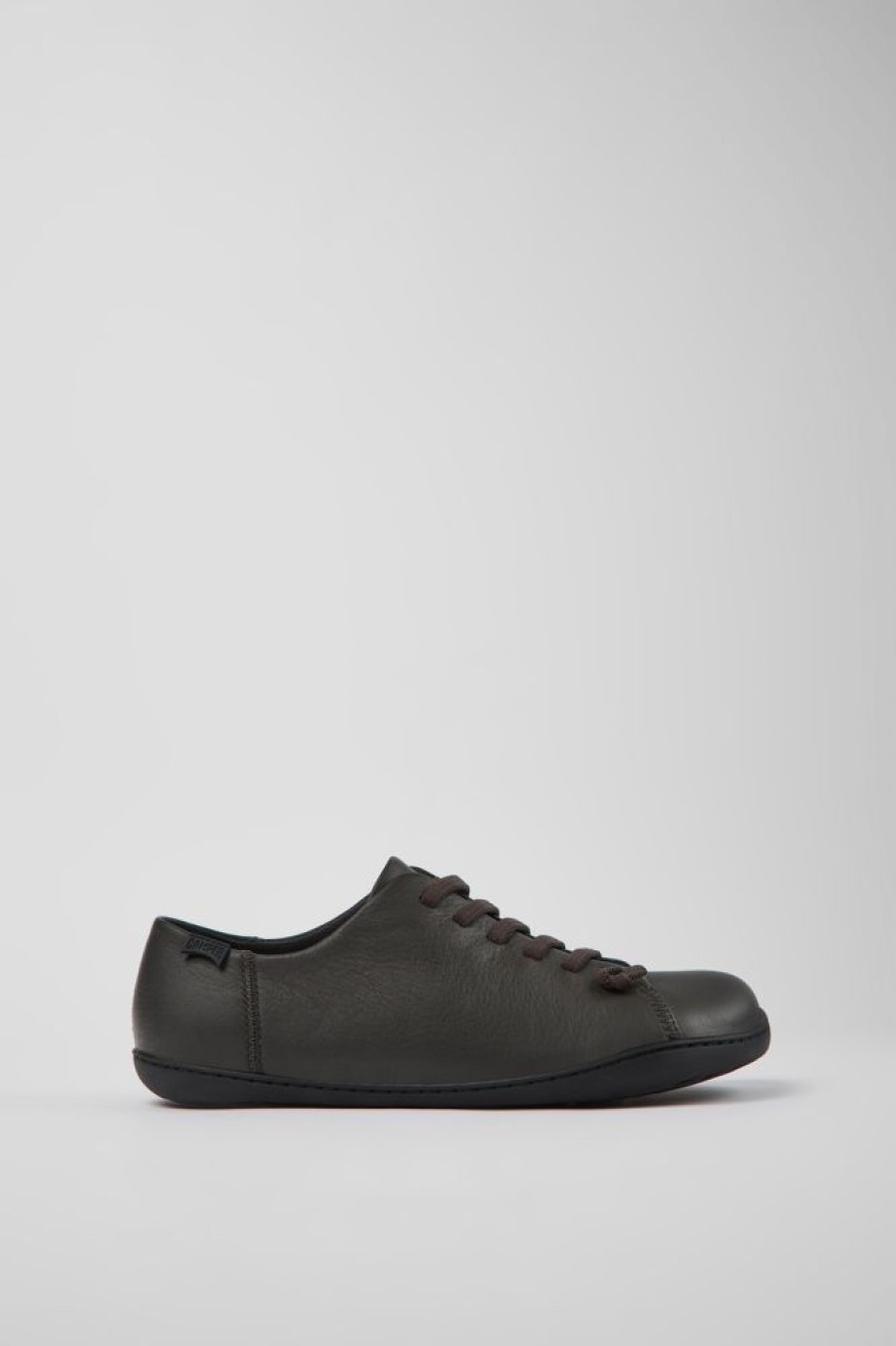 Men CamperLab Casual Shoes | Gray Leather Shoes For Men