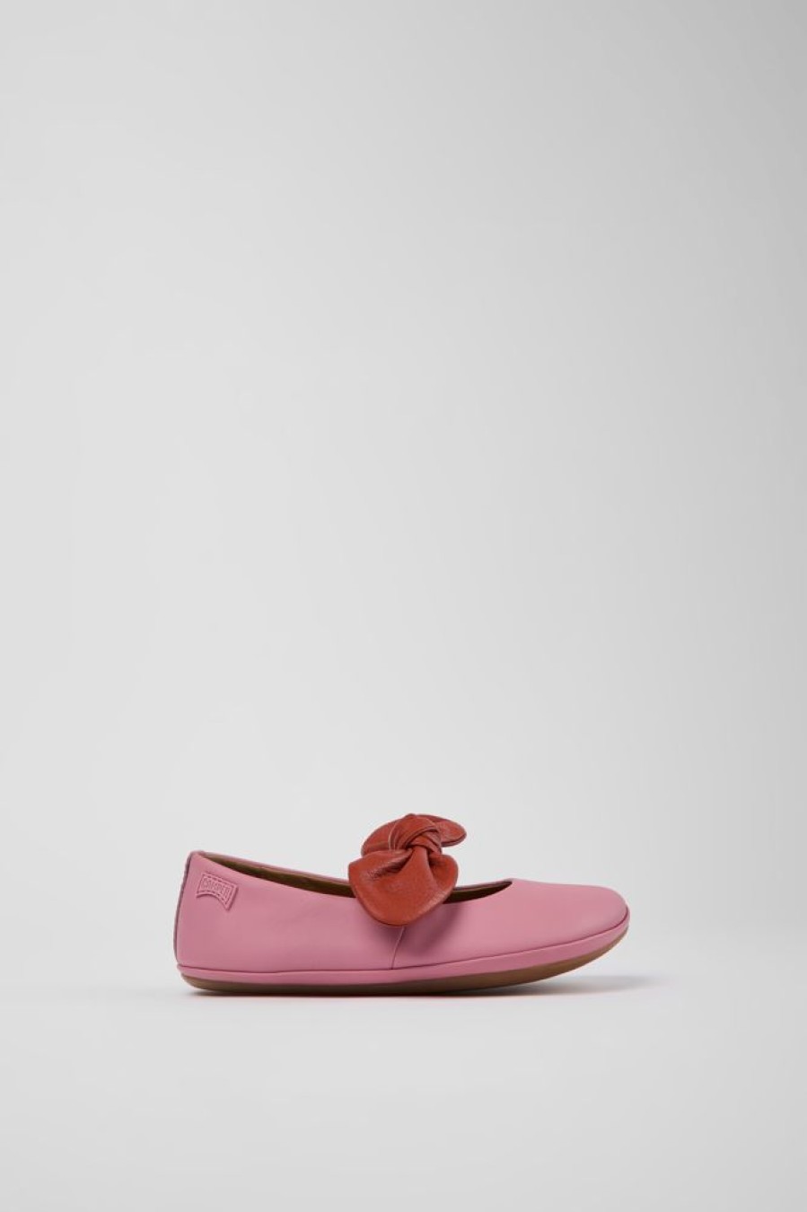 Kids CamperLab Ballerinas | Pink And Red Ballerinas For Kids