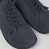 Men CamperLab Casual Shoes | Blue Nubuck Shoes For Men