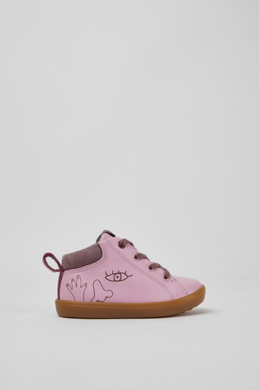 Kids CamperLab Boots | Pink Ankle Boots