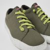 Men CamperLab Casual Shoes | Green Textile Sneakers For Men