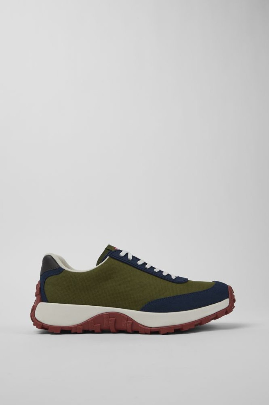 Men CamperLab Sneakers | Green Textile/Nubuck Sneaker For Men