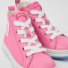 Kids CamperLab Sneakers | Pink Leather Sneakers For Kids