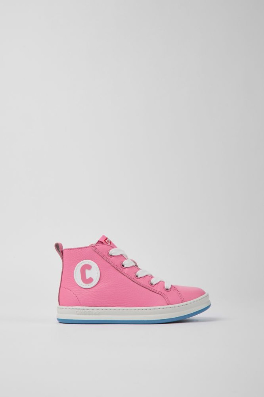 Kids CamperLab Sneakers | Pink Leather Sneakers For Kids