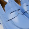 Women CamperLab Formal Shoes | Blue Leather Loafers For Women