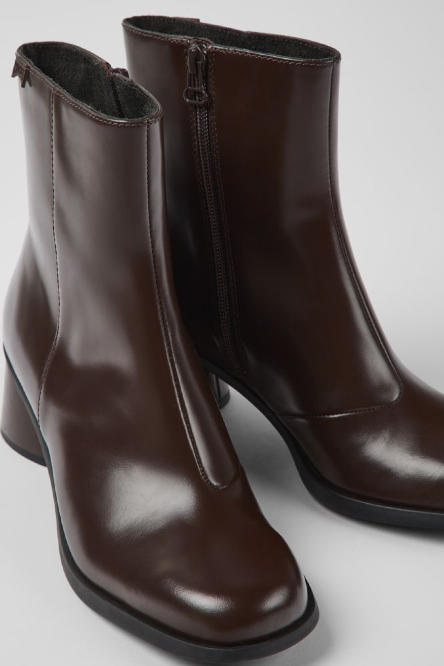 Women CamperLab Ankle Boots | Brown Leather Ankle Boots