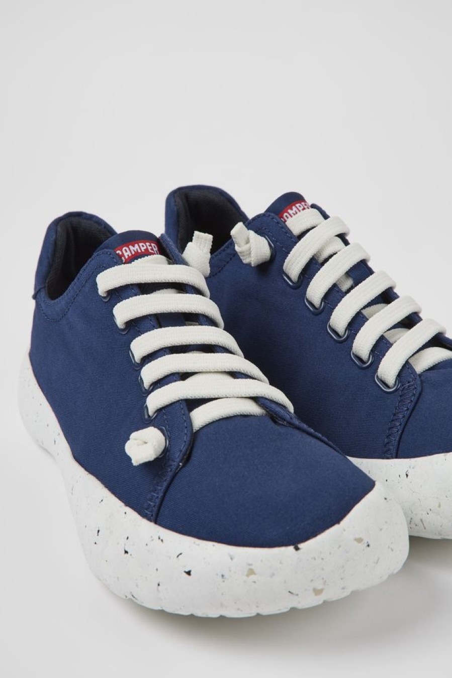 Men CamperLab Sneakers | Blue Textile Sneakers For Men