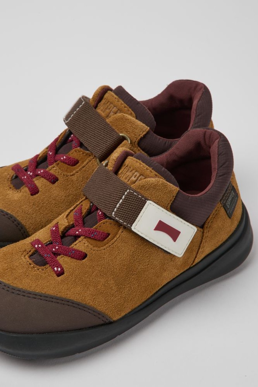 Kids CamperLab Sneakers | Brown Textile And Nubuck Sneakers