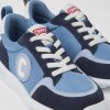 Kids CamperLab Sneakers | Blue Textile And Nubuck Sneakers For Kids