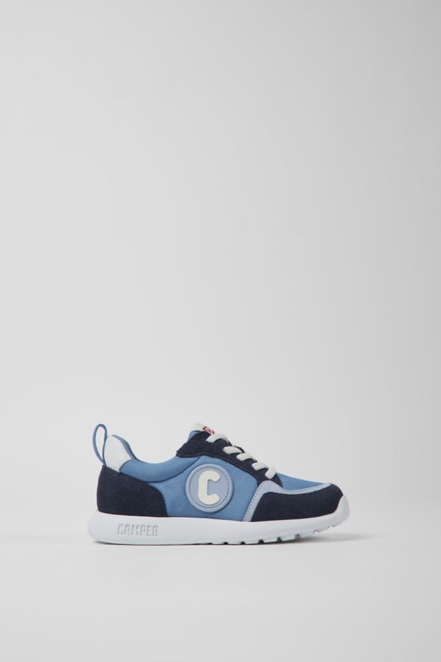 Kids CamperLab Sneakers | Blue Textile And Nubuck Sneakers For Kids