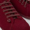 Men CamperLab Casual Shoes | Burgundy Wool And Viscose Shoes For Men