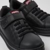 Kids CamperLab Sneakers | Black Leather And Textile Sneakers For Kids