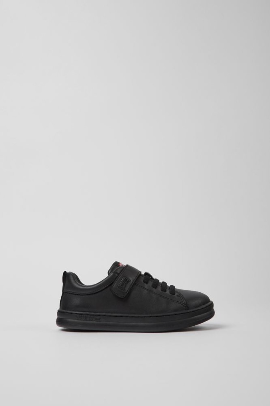 Kids CamperLab Sneakers | Black Leather And Textile Sneakers For Kids