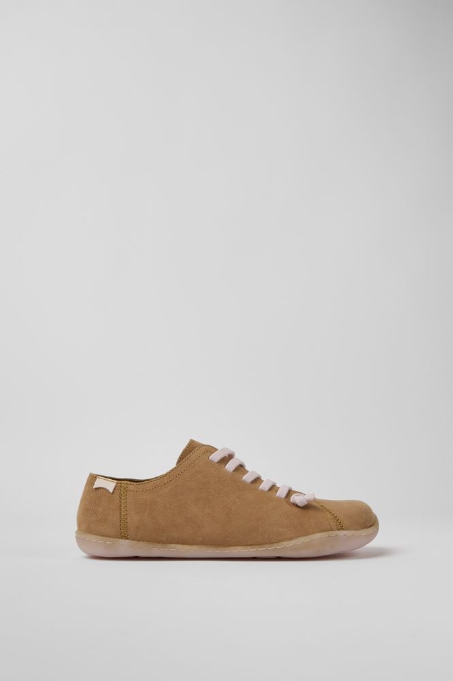 Women CamperLab Casual Shoes | Brown Leather Shoes For Women