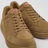 Men CamperLab Sneakers | Brown Nubuck Sneaker For Men