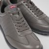 Men CamperLab Sneakers | Gray And Burgundy Sneakers For Men