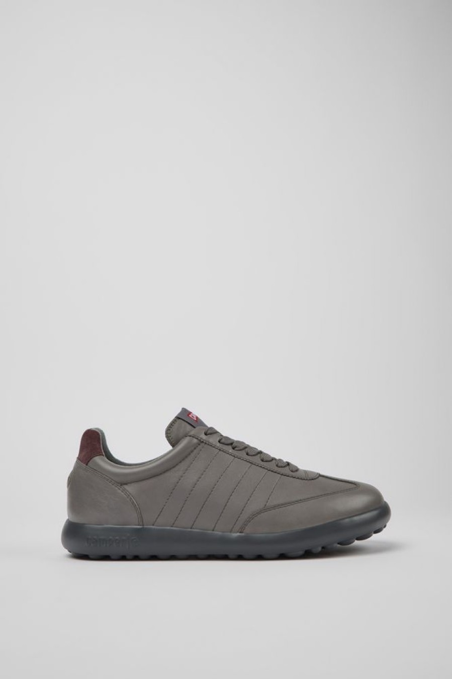 Men CamperLab Sneakers | Gray And Burgundy Sneakers For Men