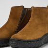 Women CamperLab Ankle Boots | Brown Suede Ankle Boots