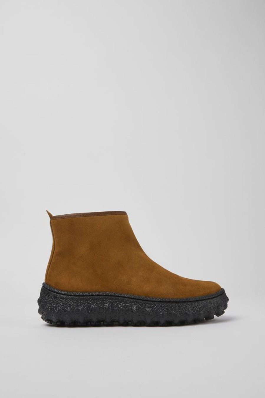 Women CamperLab Ankle Boots | Brown Suede Ankle Boots