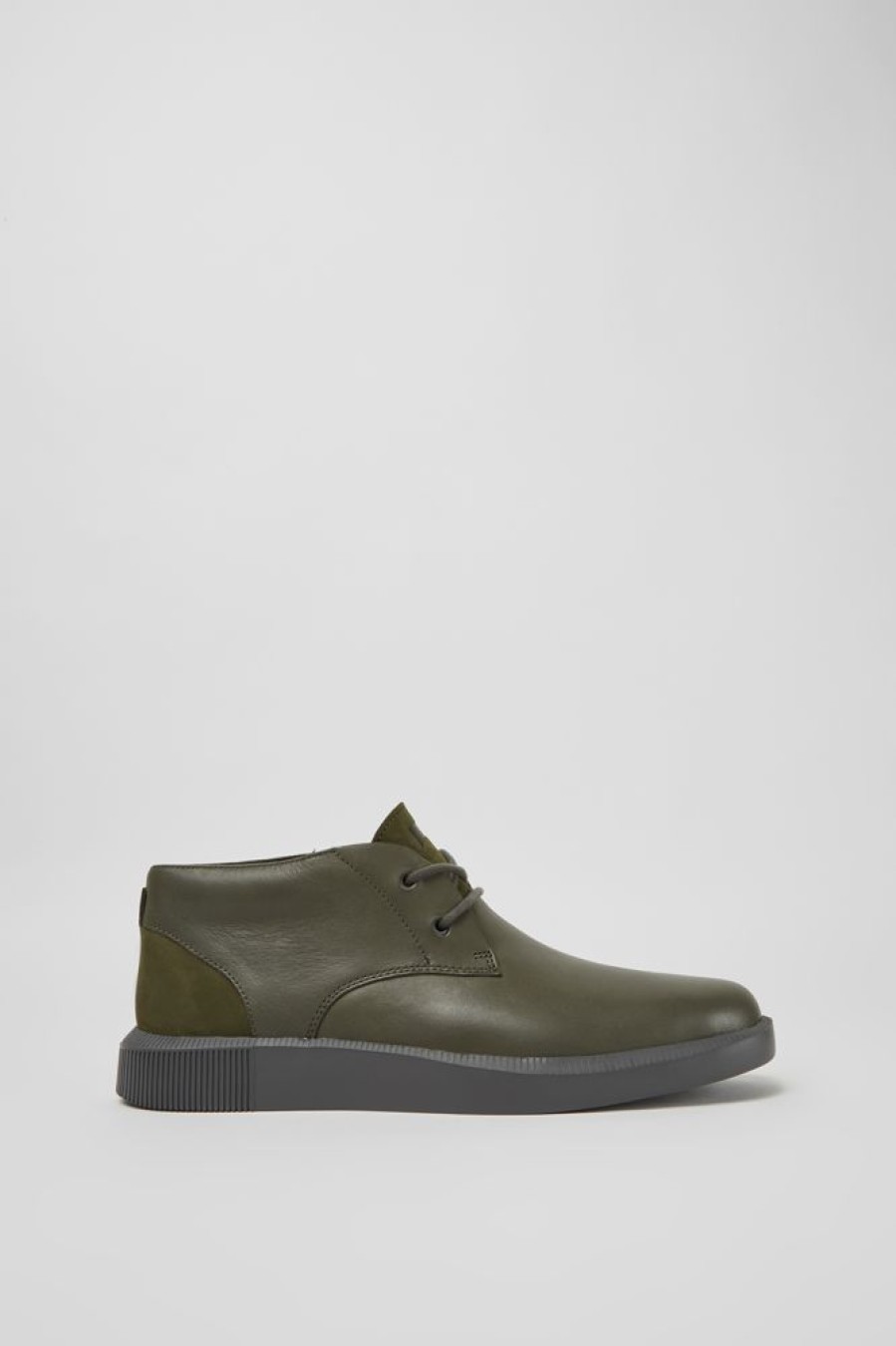 Men CamperLab Formal Shoes | Green Leather Shoes For Men