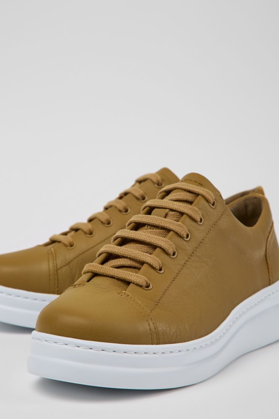 Women CamperLab Sneakers | Brown Leather Sneakers For Women