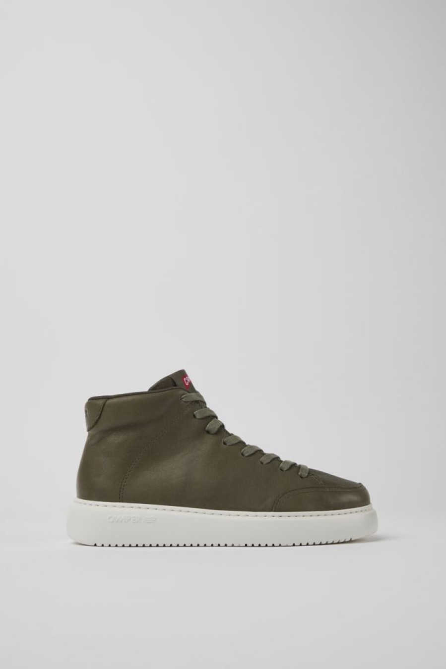 Women CamperLab Sneakers | Green Leather Sneakers For Women