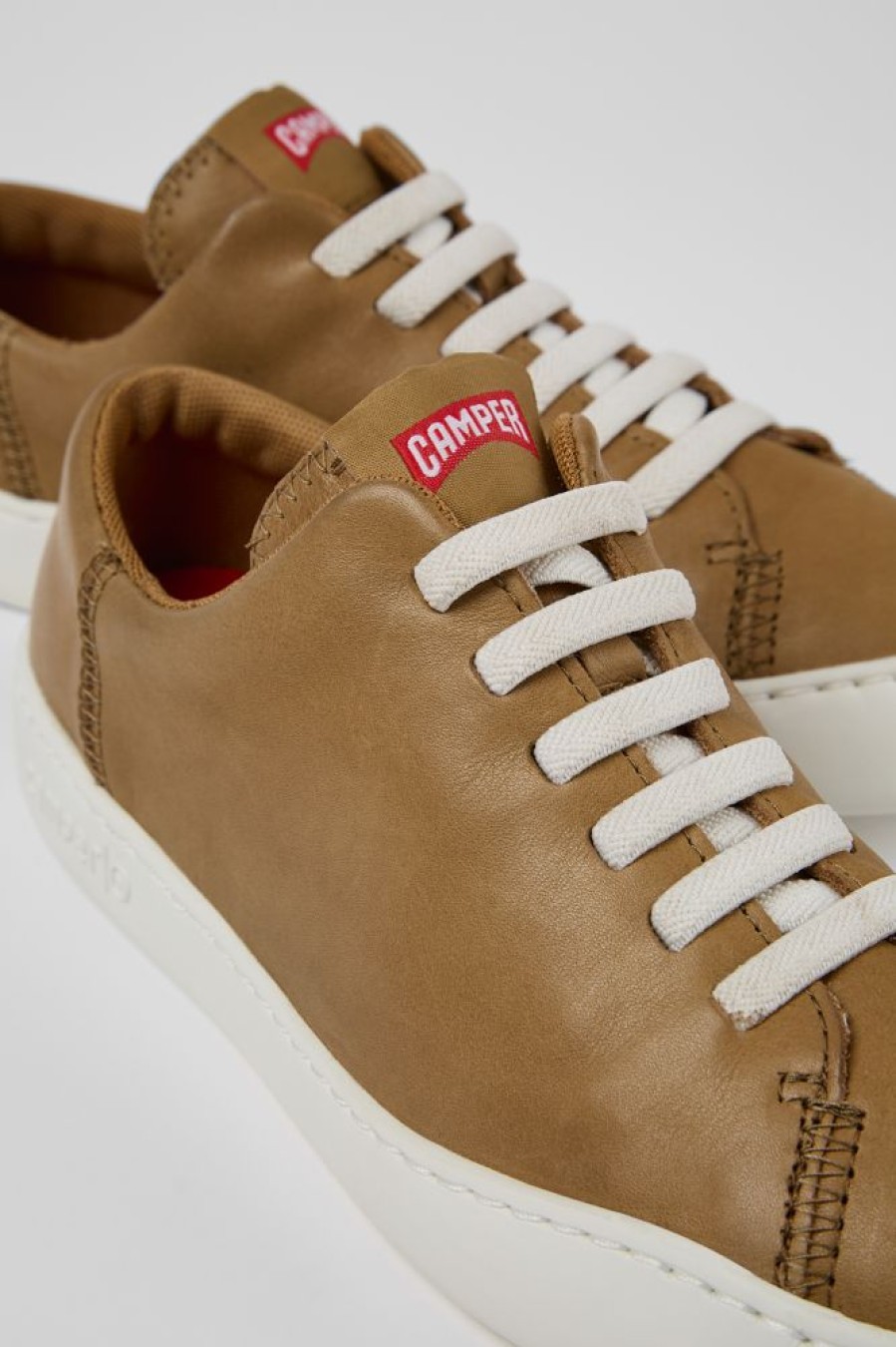 Women CamperLab Sneakers | Brown Leather Sneaker For Women