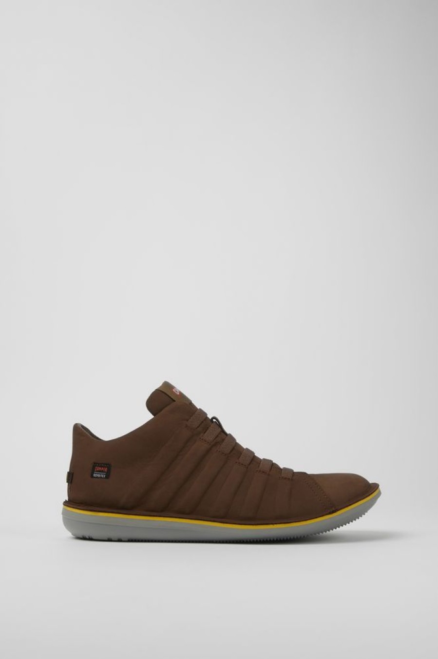 Men CamperLab Casual Shoes | Brown Nubuck Ankle Boots For Men