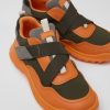 Kids CamperLab Sneakers | Multicolored Leather And Textile Sneakers