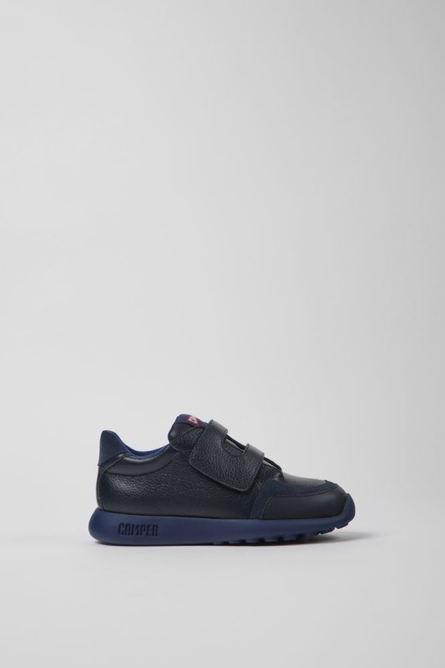 Kids CamperLab Sneakers | Navy Blue Leather And Textile Sneakers