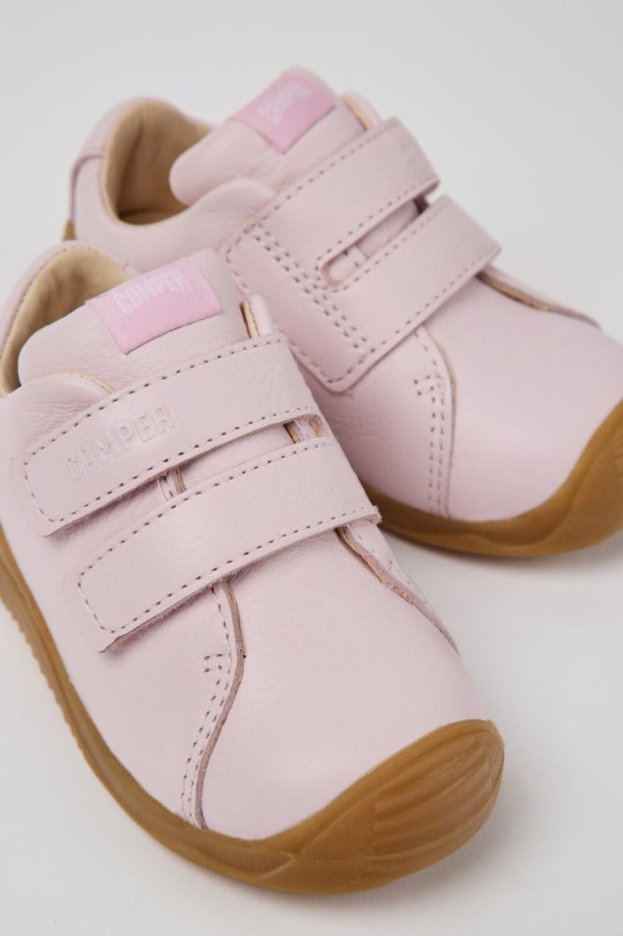 Kids CamperLab Sneakers | Pink Leather Sneakers For Kids