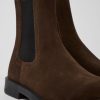 Men CamperLab Formal Shoes | Brown Nubuck Chelsea Boots For Men