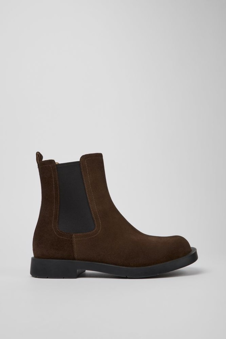 Men CamperLab Formal Shoes | Brown Nubuck Chelsea Boots For Men