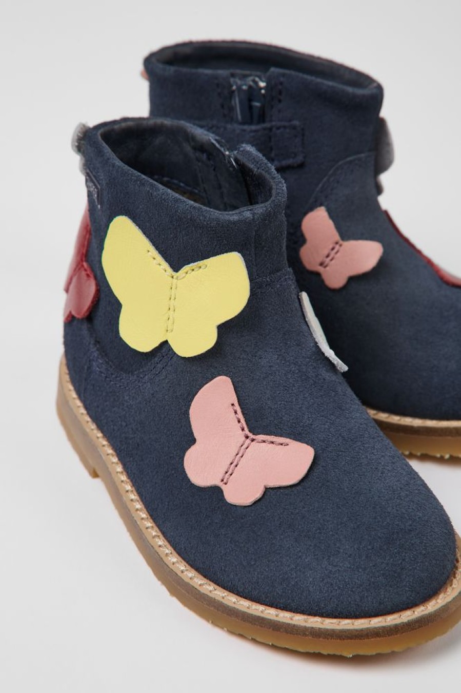 Kids CamperLab Boots | Multi-Colored Nubuck And Leather Boots