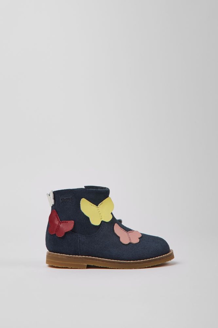 Kids CamperLab Boots | Multi-Colored Nubuck And Leather Boots