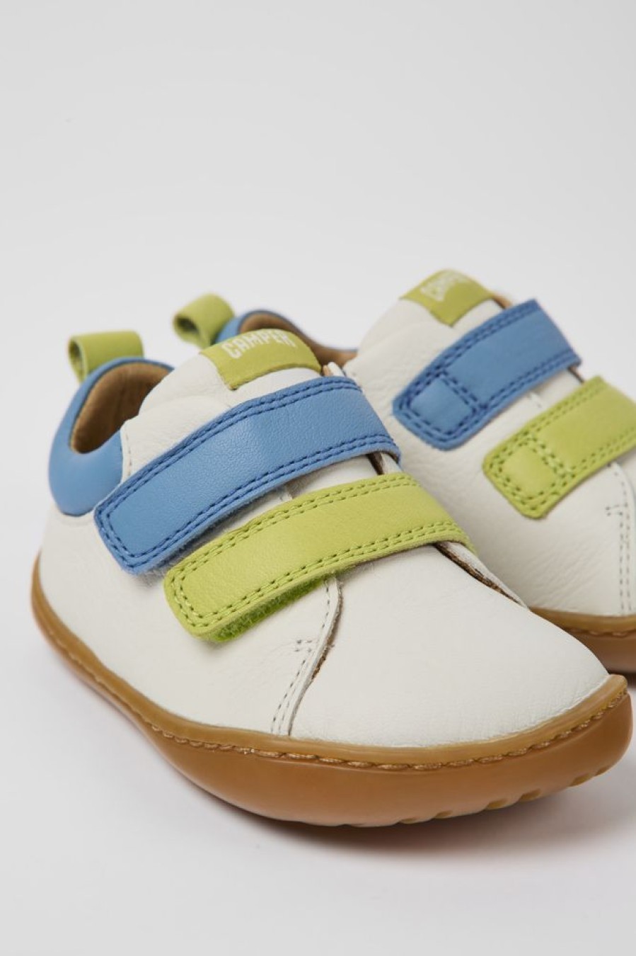 Kids CamperLab Sneakers | White Leather Shoes For Kids