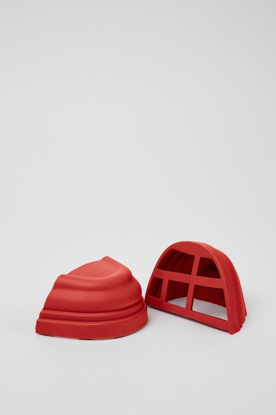 Women CamperLab Junction Toe Caps | Red Synthetic Boot Cap