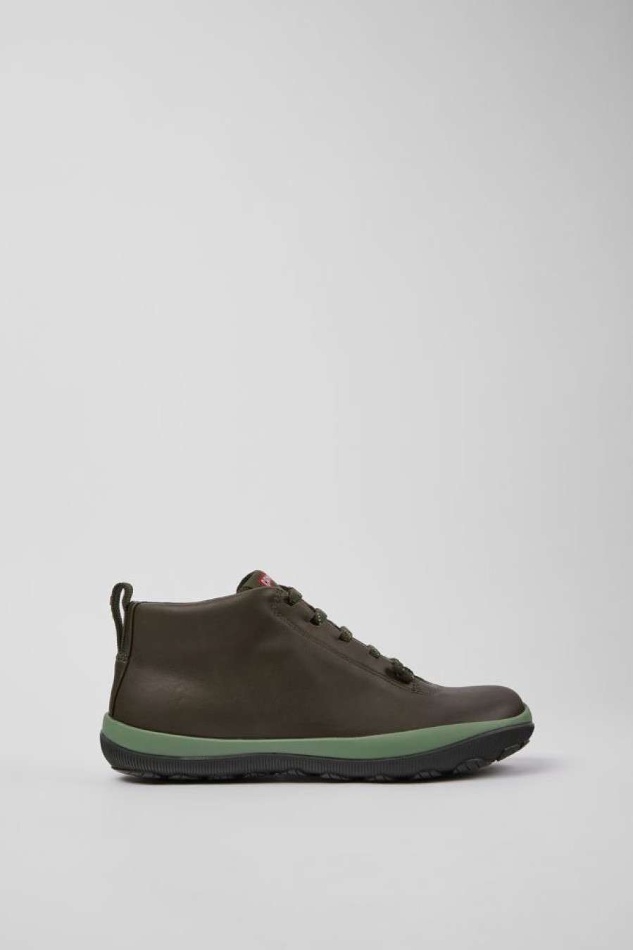 Women CamperLab Ankle Boots | Green Leather Sneakers For Women